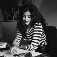 Sarah étudiante